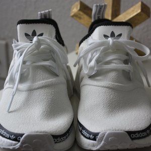 Wmns Adidas NMD_R1 White Tape Logo FV7306